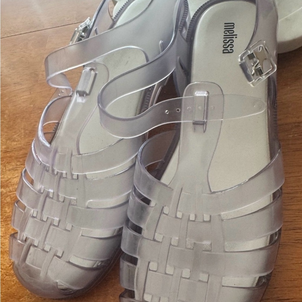 Melissa Transparent Lavender Jelly Sandals - Picture 3 of 6